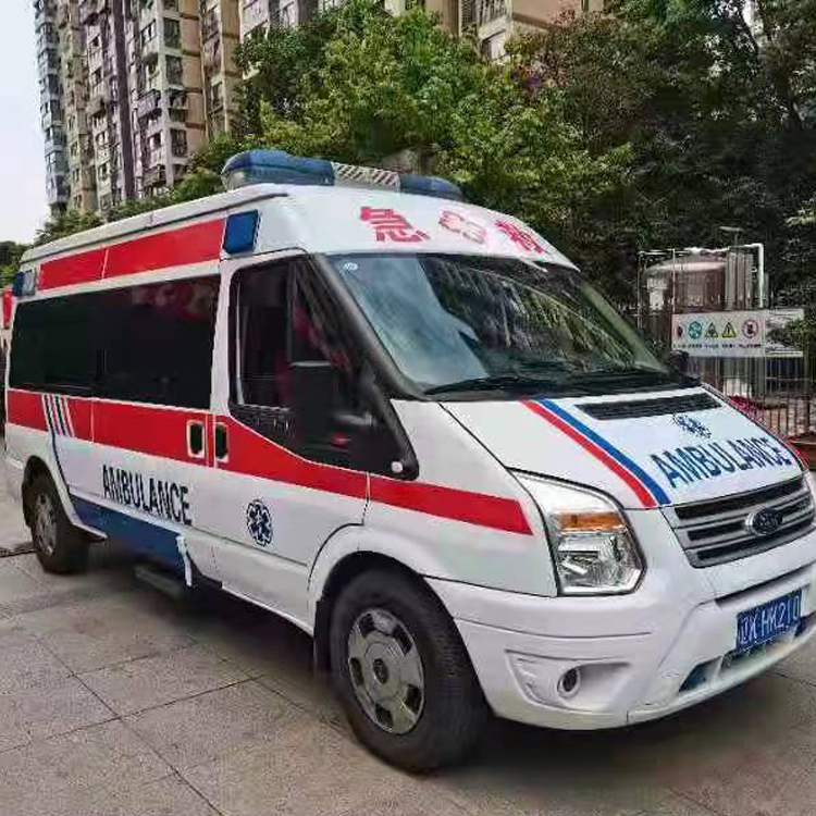 大英长途救护车护送病人返乡